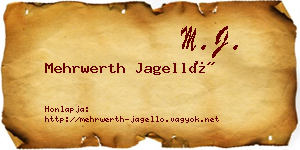 Mehrwerth Jagelló névjegykártya